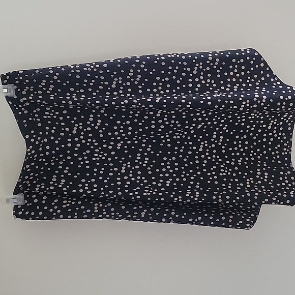 Forever 21 Black and White Polka Dot High Low Skirtorver, Size Med. - Picture 2 of 3